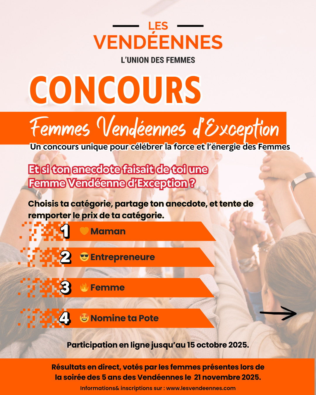 concours Femmes Vendéennes d'Exception association Les Vendéennes aux Sables